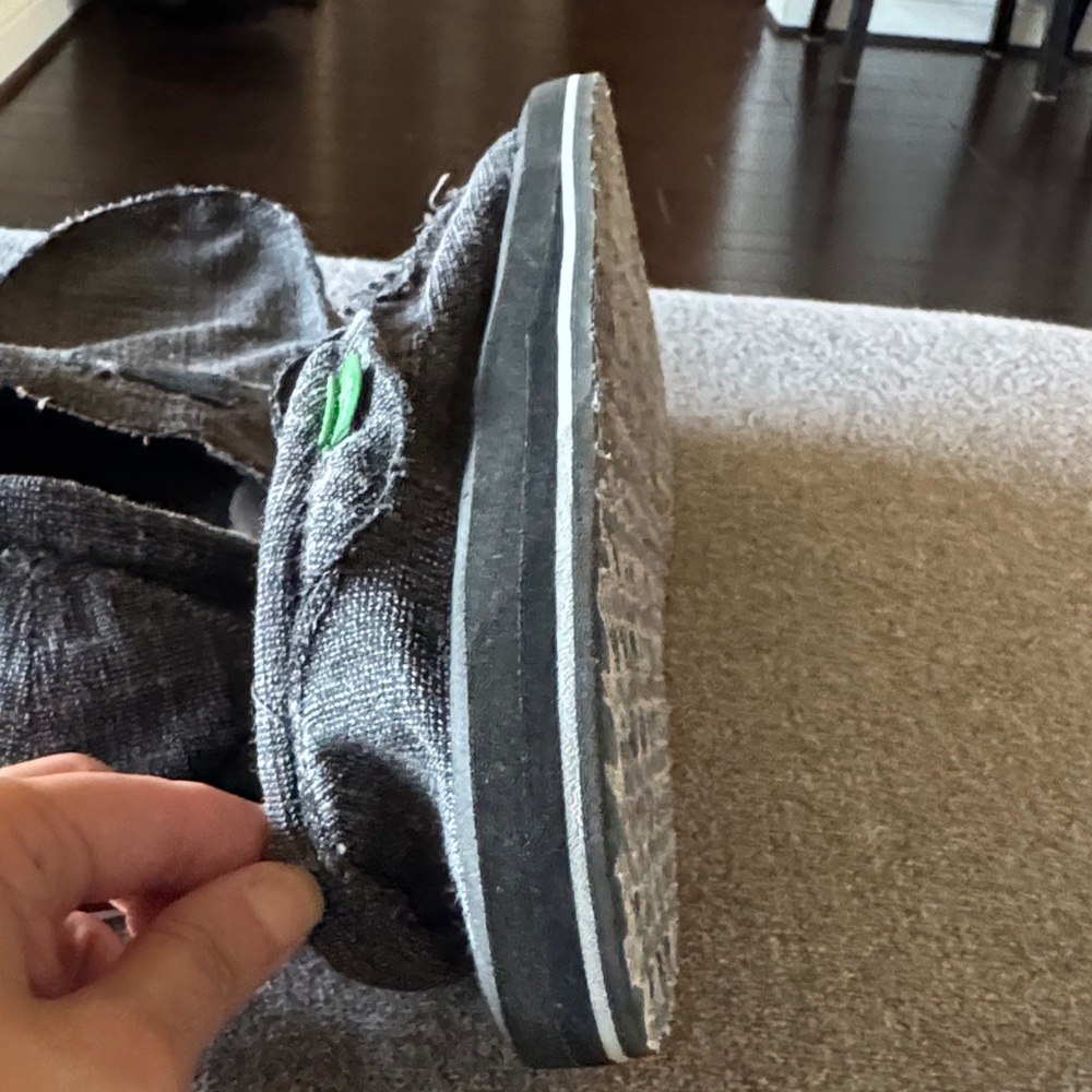 Sanuk Gray Slip-On Loafers - Picture 5 of 10